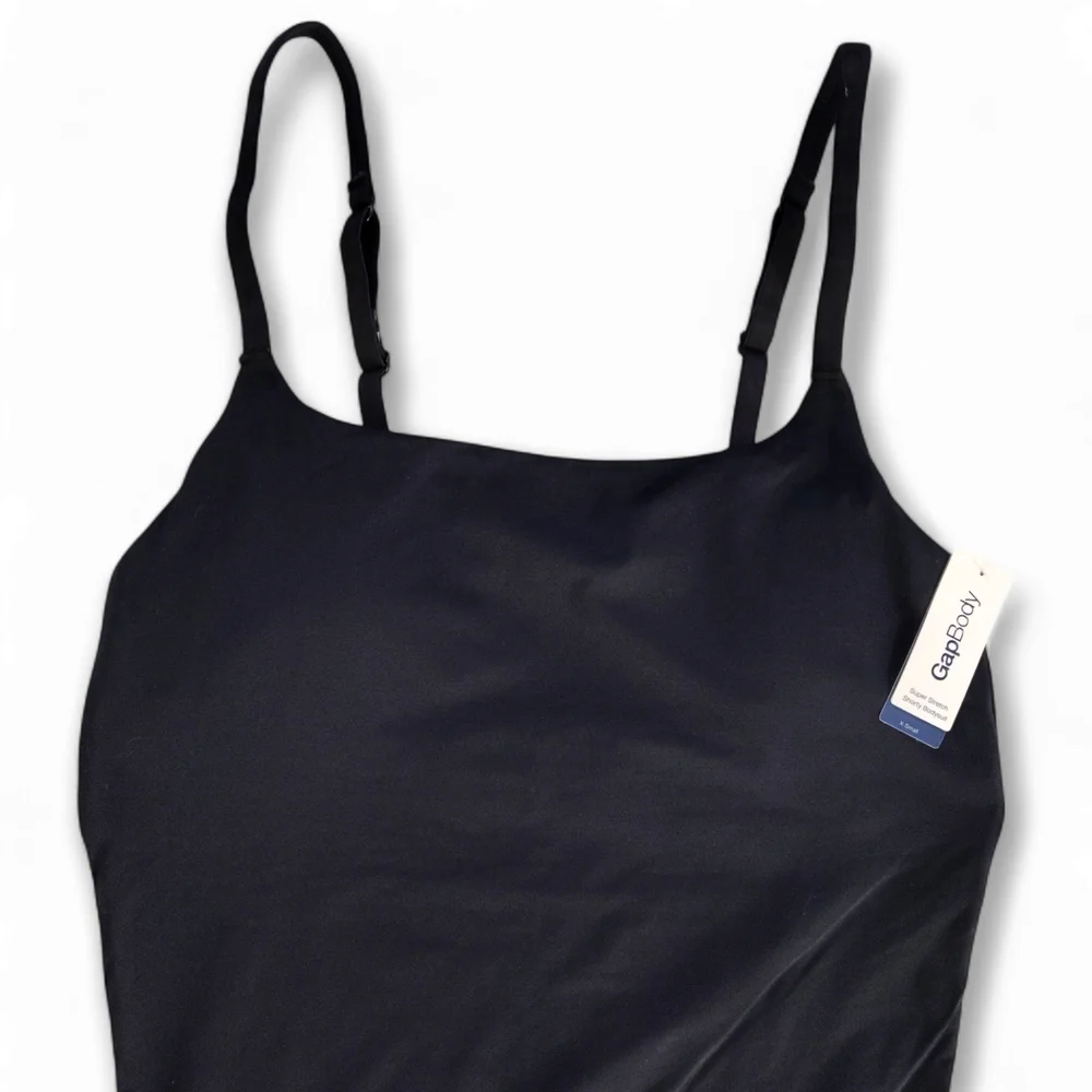 GAP Body Black Super Stretch Shortie Bodysuit Women's Size XS - Picture 2 of 9